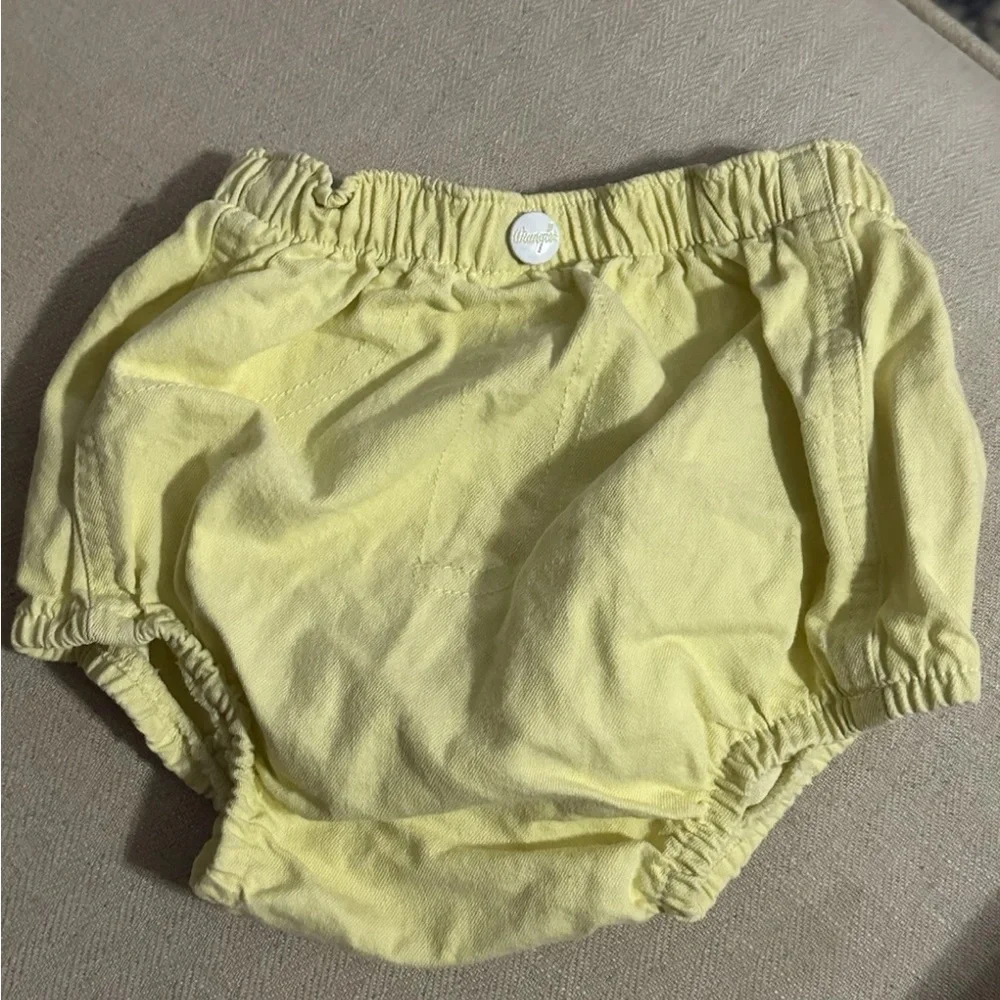 Wrangler Denim Baby Diaper Cover Shorts Bloomers Bummies Infant Size 18 Months?
